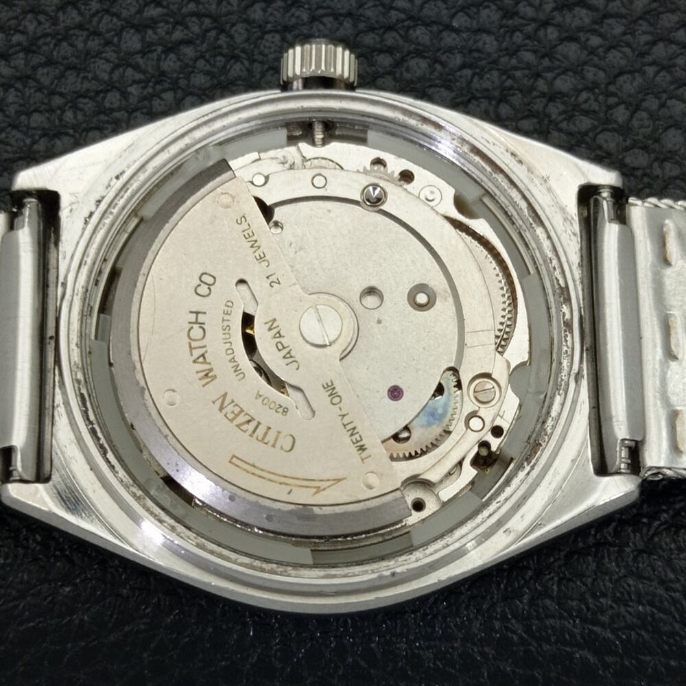 Vintage 1973 Citizen Automatic Mens Silver Watch W/daydate & Gold accents - Picture 9 of 9